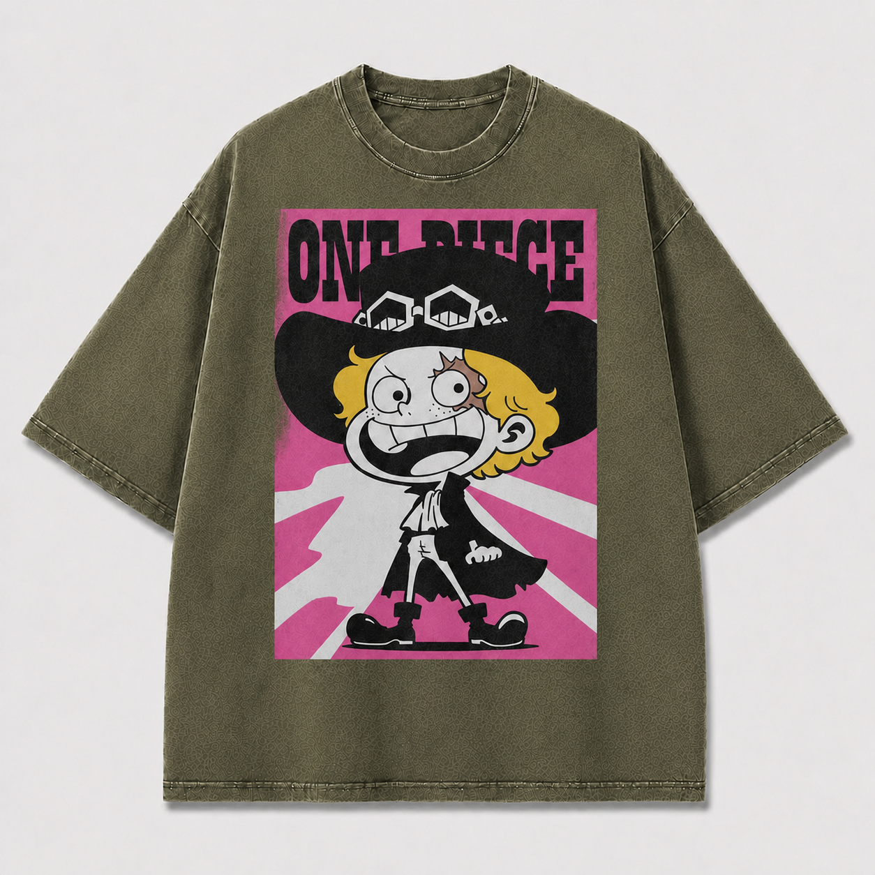 Pink Cartoon Pirate Figure Tee