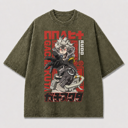 Silver Combat Hero Graphic Tee