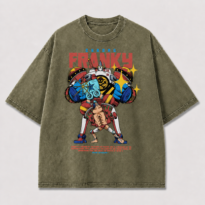 Colorful Cyborg Hero Tee