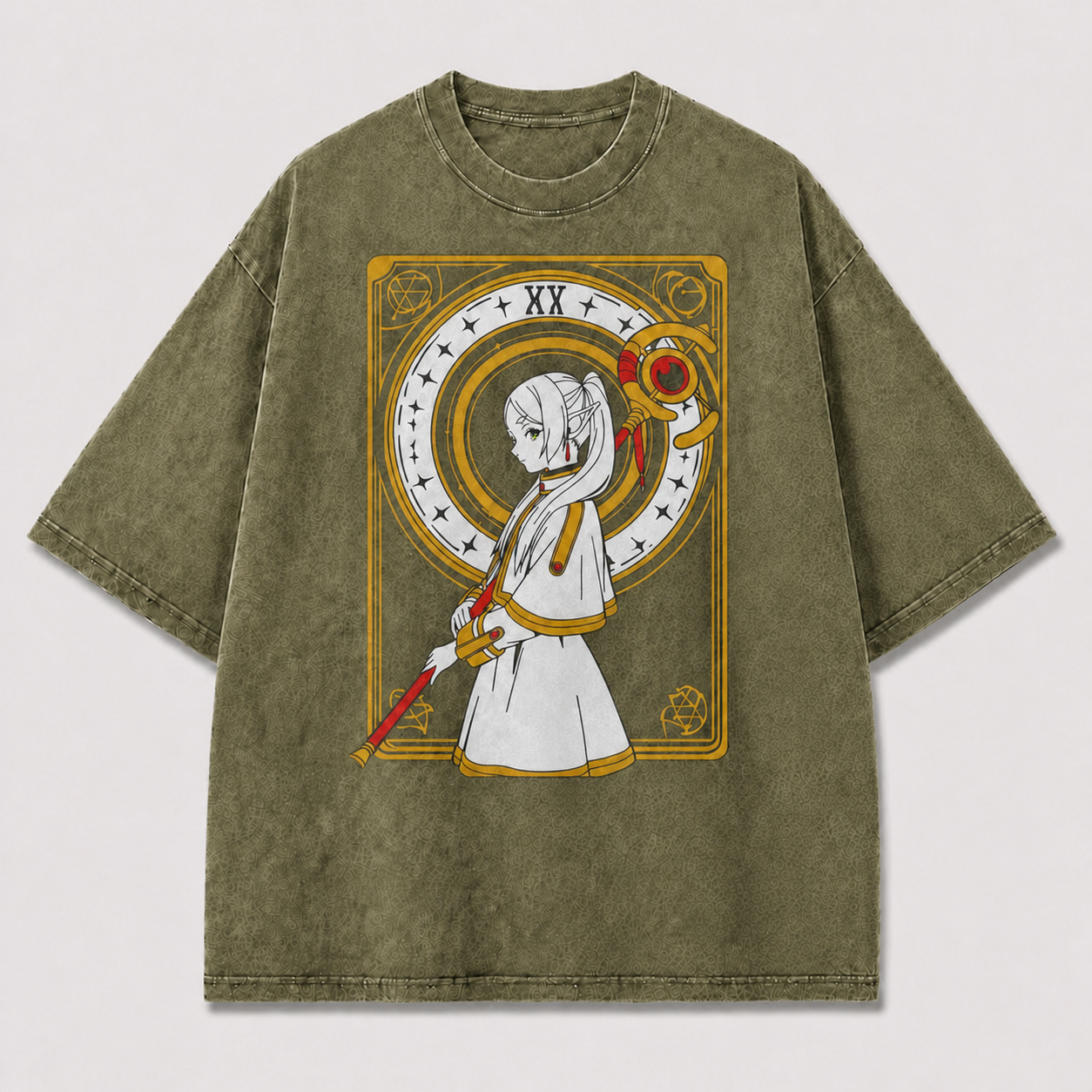 Fantasy Mage Clock Artwork Tee