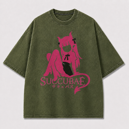 Pink Succubus Graphic Tee