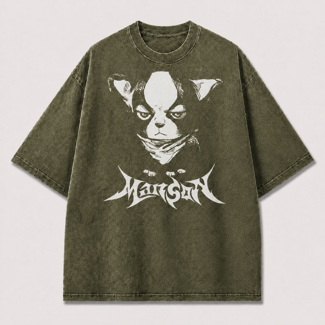 Monochrome Cat Graphic Tee