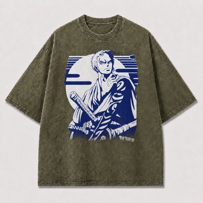 Blue Swordsman Graphic Tee