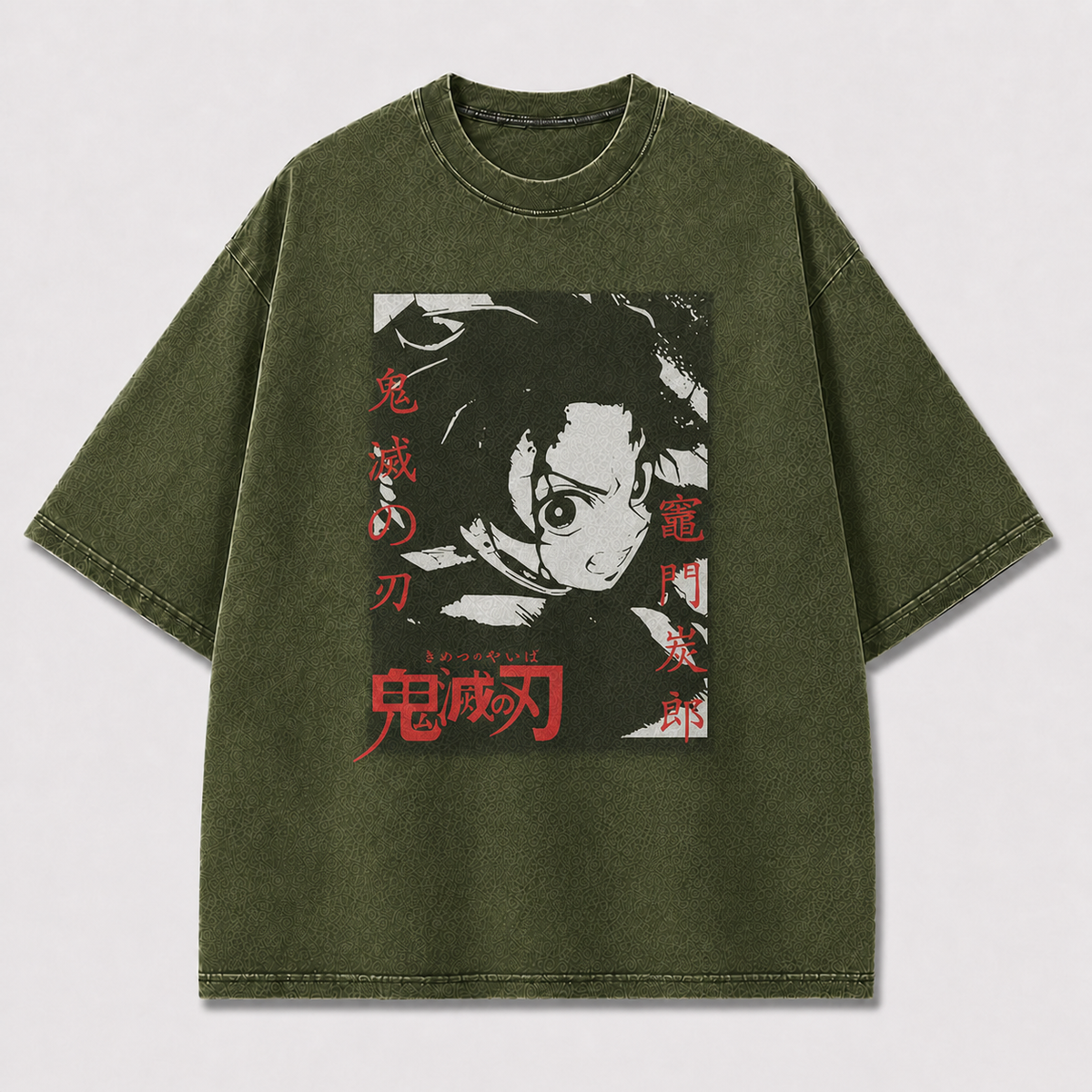 Crimson Anime Hero Graphic Tee