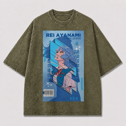 Blue Futuristic Heroine Poster Tee