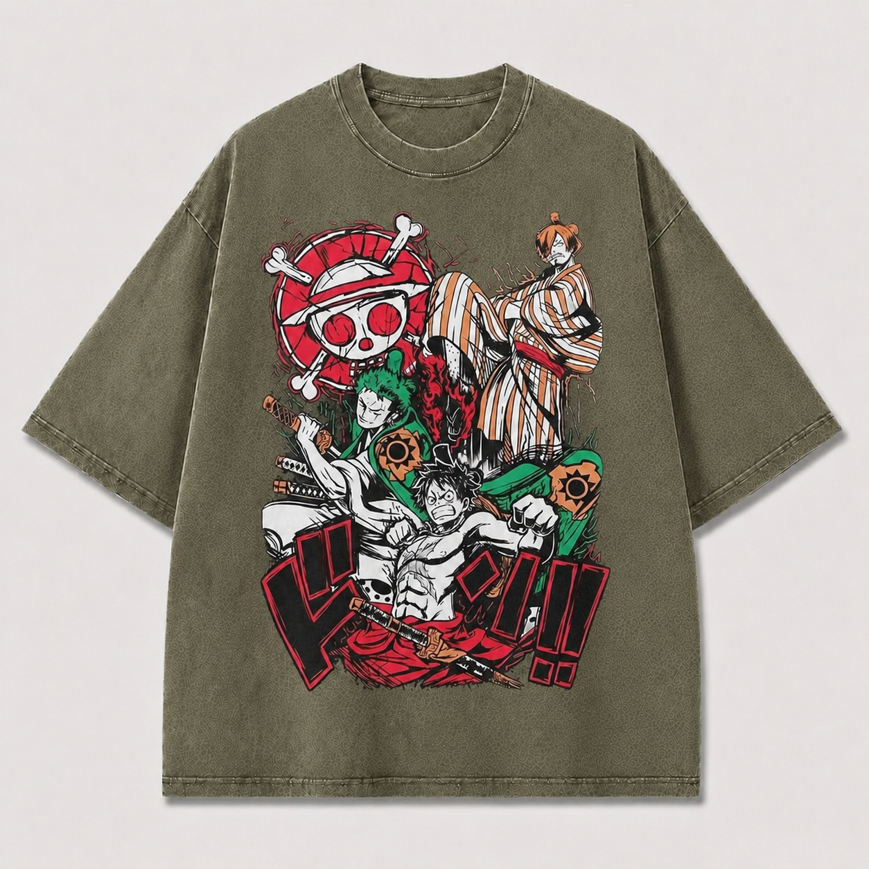 Colorful Pirate Crew Collage Tee