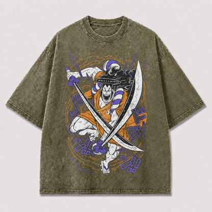 Stylized Skeletal Swordsman Tee
