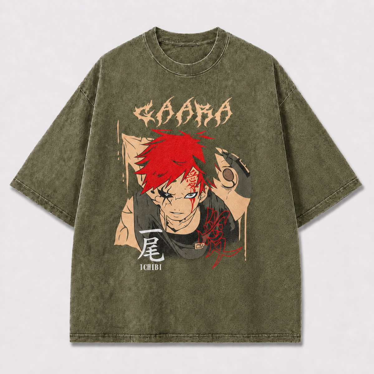 And Portrait of a Scarred Sand Warrior Oversized Graphic Tee