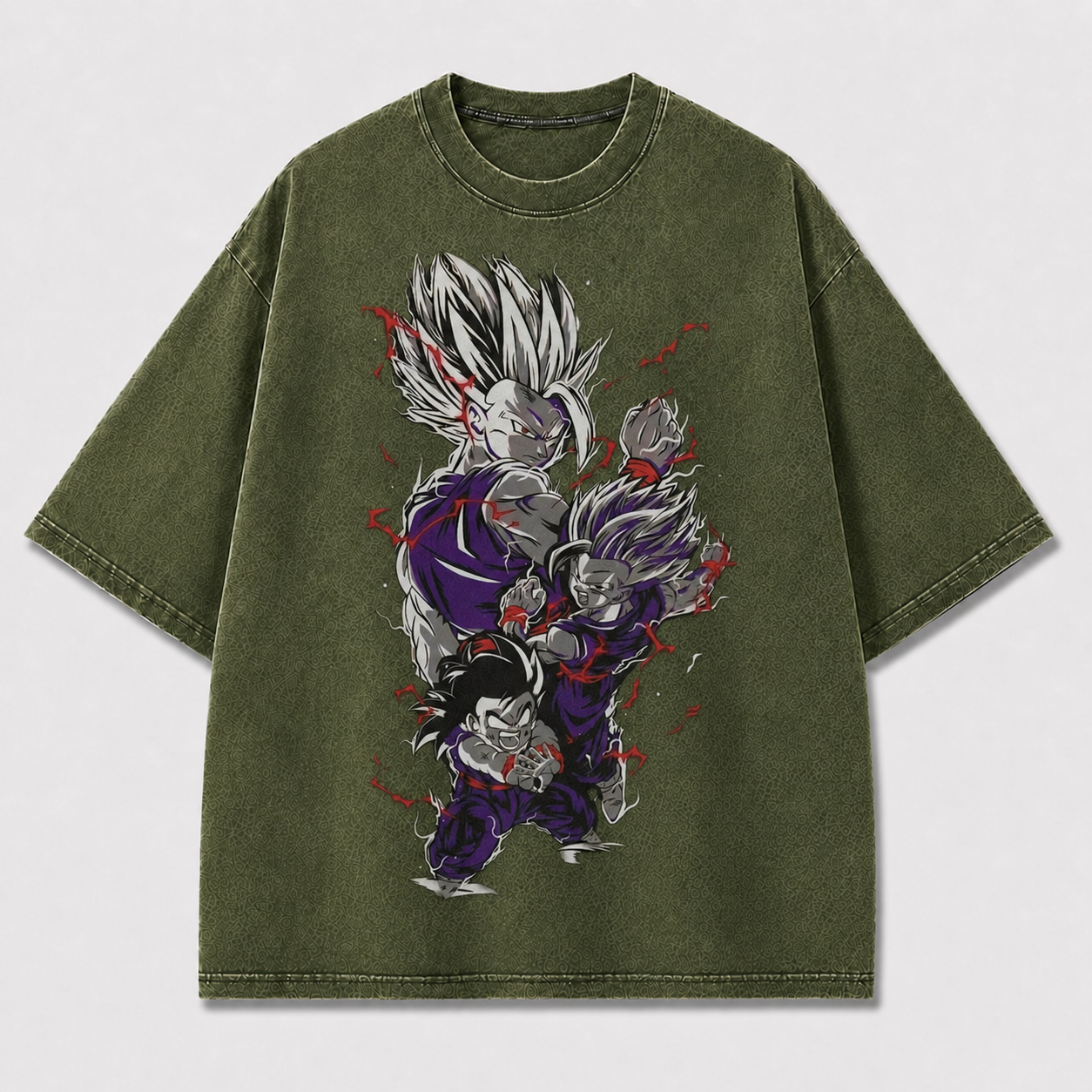 Purple Anime Fighters Graphic Tee