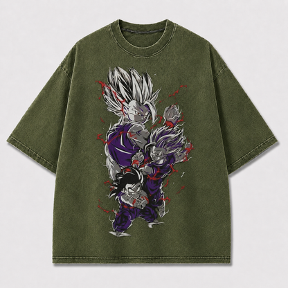 Purple Anime Fighters Graphic Tee