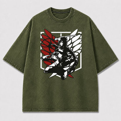 Red Winged Fighter Graphic Tee
