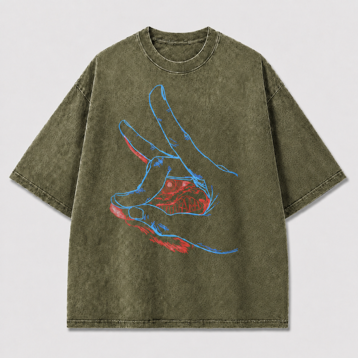 Neon Gesture Graphic Tee