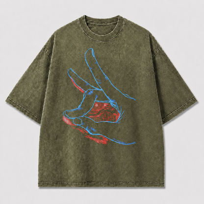 Neon Gesture Graphic Tee