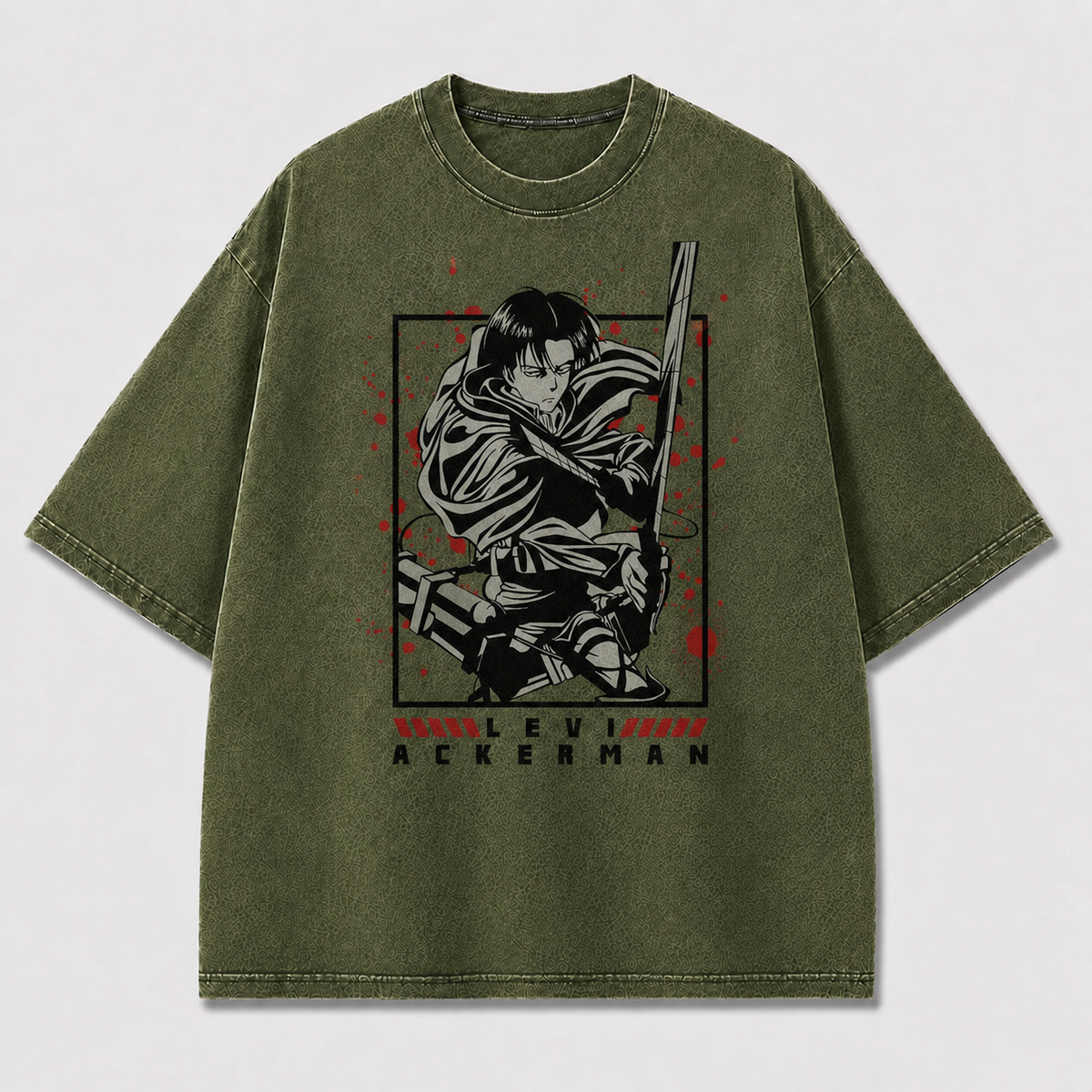 Red Splatter Swordsman Graphic Tee